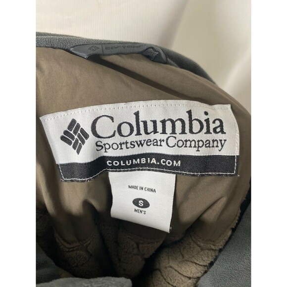 Columbia Sportswear Men’s Jacket Brown Fleece Lined Full Zip Outdoor Size Small - Picture 7 of 8